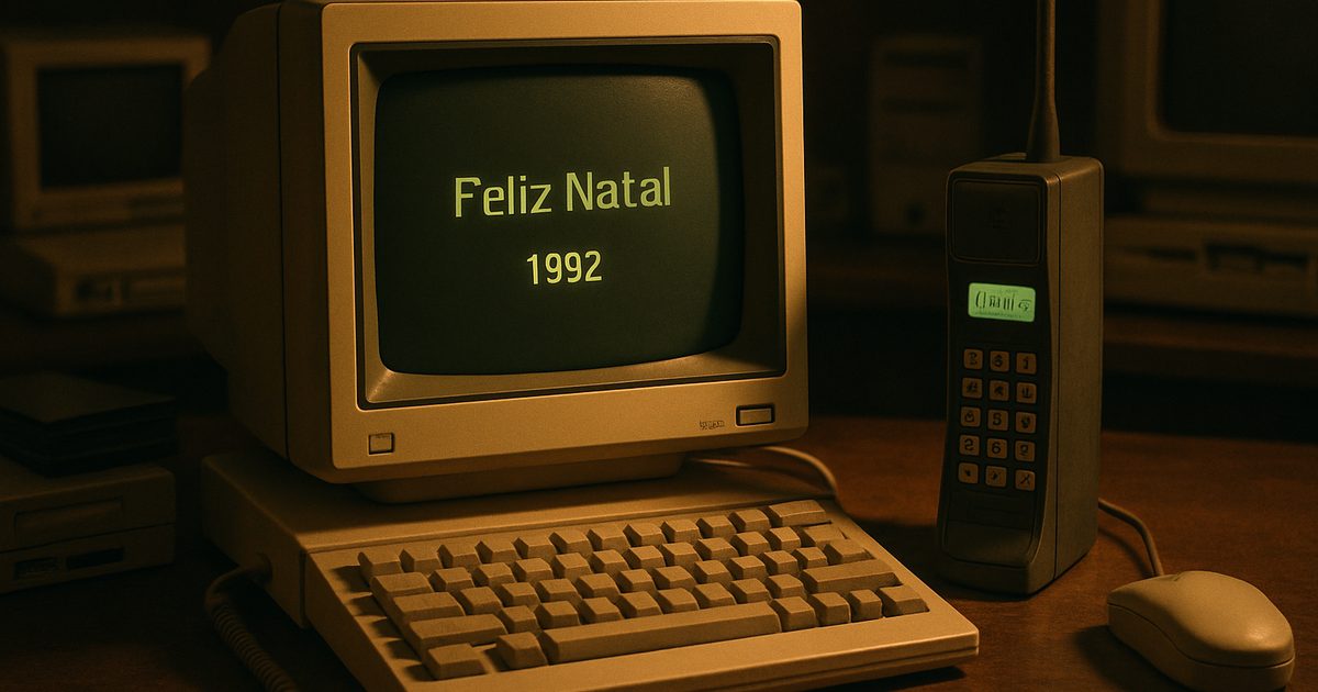 O Primeiro SMS da História Foi um 'Feliz Natal' em 1992