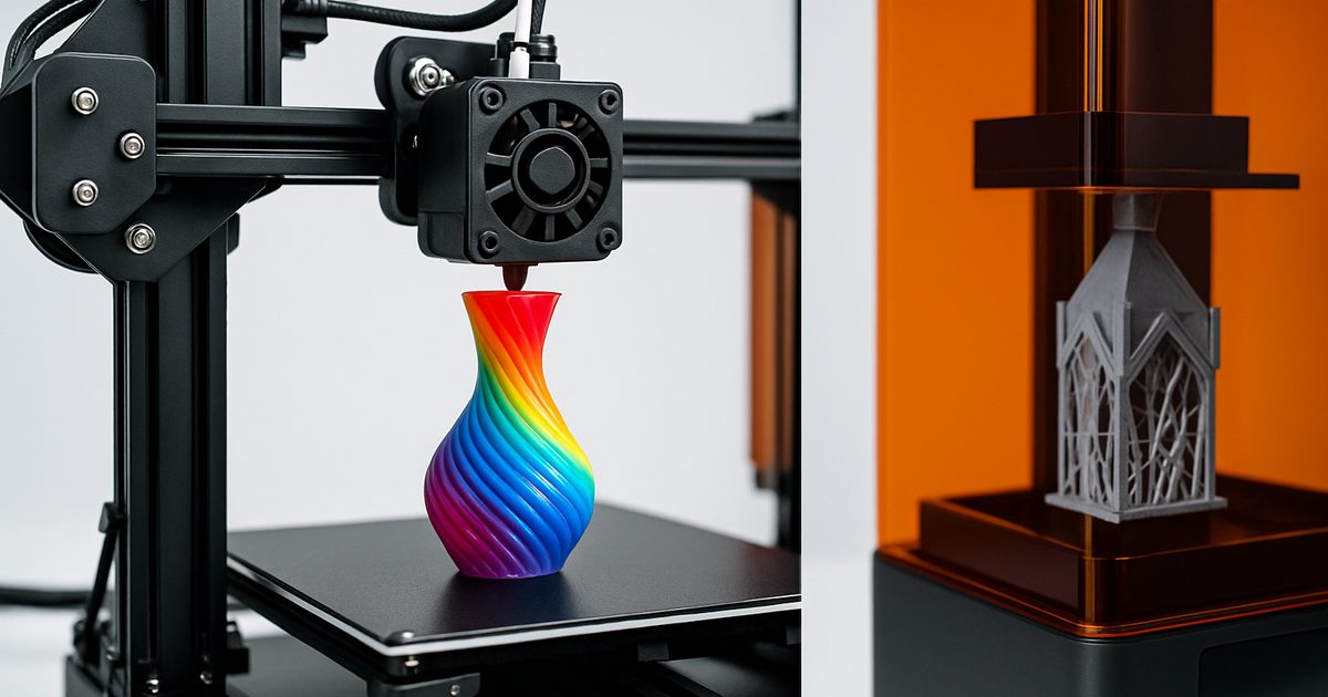 FDM vs Resina: Qual Tipo de Impressora 3D Escolher?